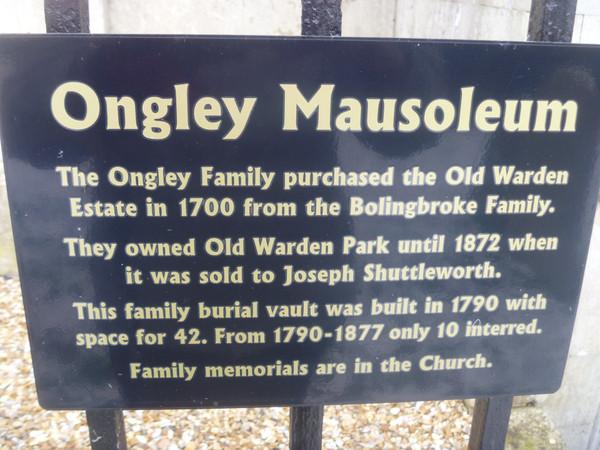 Ongley information board